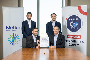 METLEN y Copec EMOAC firman acuerdo de suministro de energía  renovable por 15 años