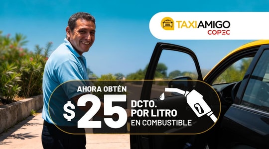 Cover Imagen Noticia: Ahora $25 de descuento por litro con TaxiAmigo