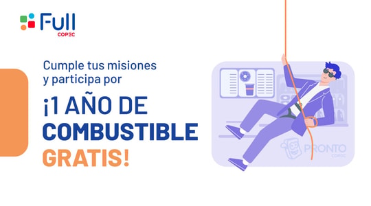 Cover Imagen Noticia: ¡Cumple tus misiones Full y participa por un año de combustible gratis!