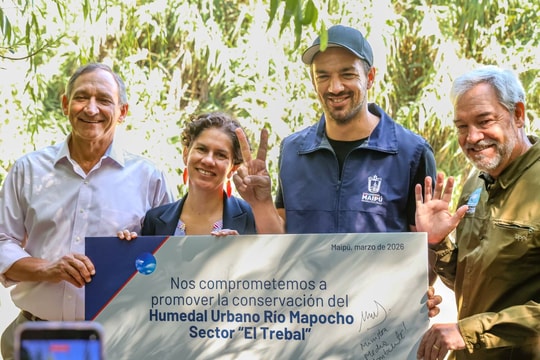 Cover Imagen Noticia: Municipalidad de Maipú, Copec y Fundación Kennedy firman compromiso para conservar el Humedal Urbano Río Mapocho