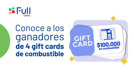 Cover Imagen Noticia: ¡Conoce a los ganadores de 4 gift cards en combustible!