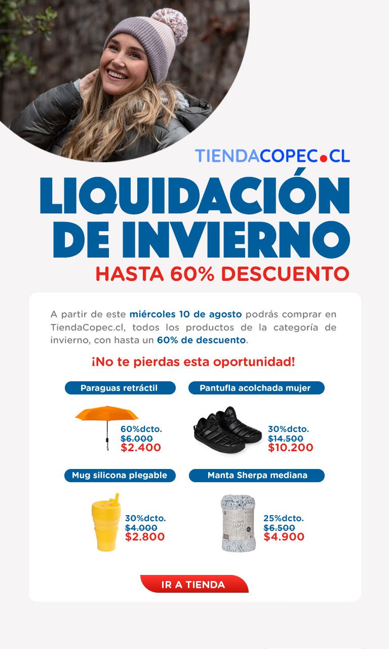 Liquidacion Invierno Tienda Copec