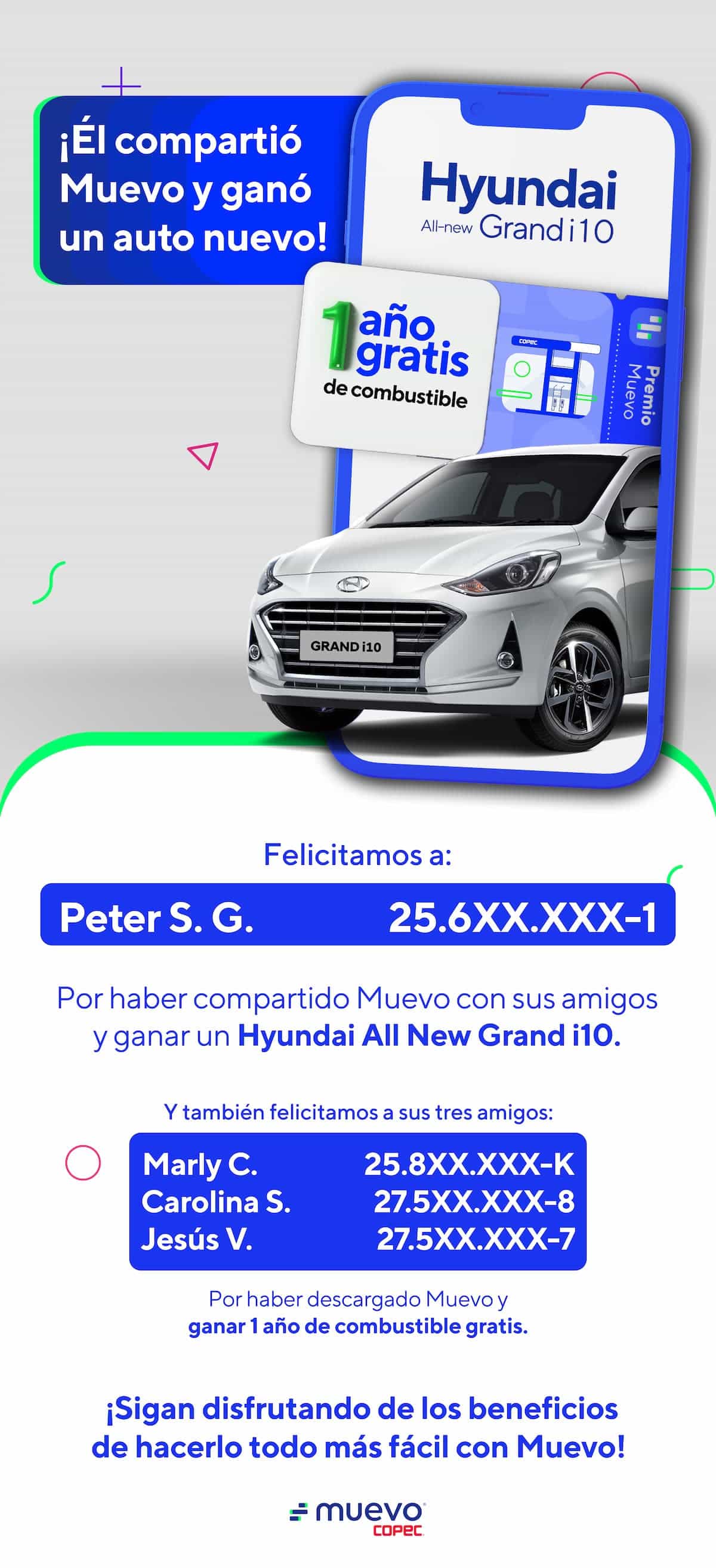 Ganador Auto Nuevo Referidos