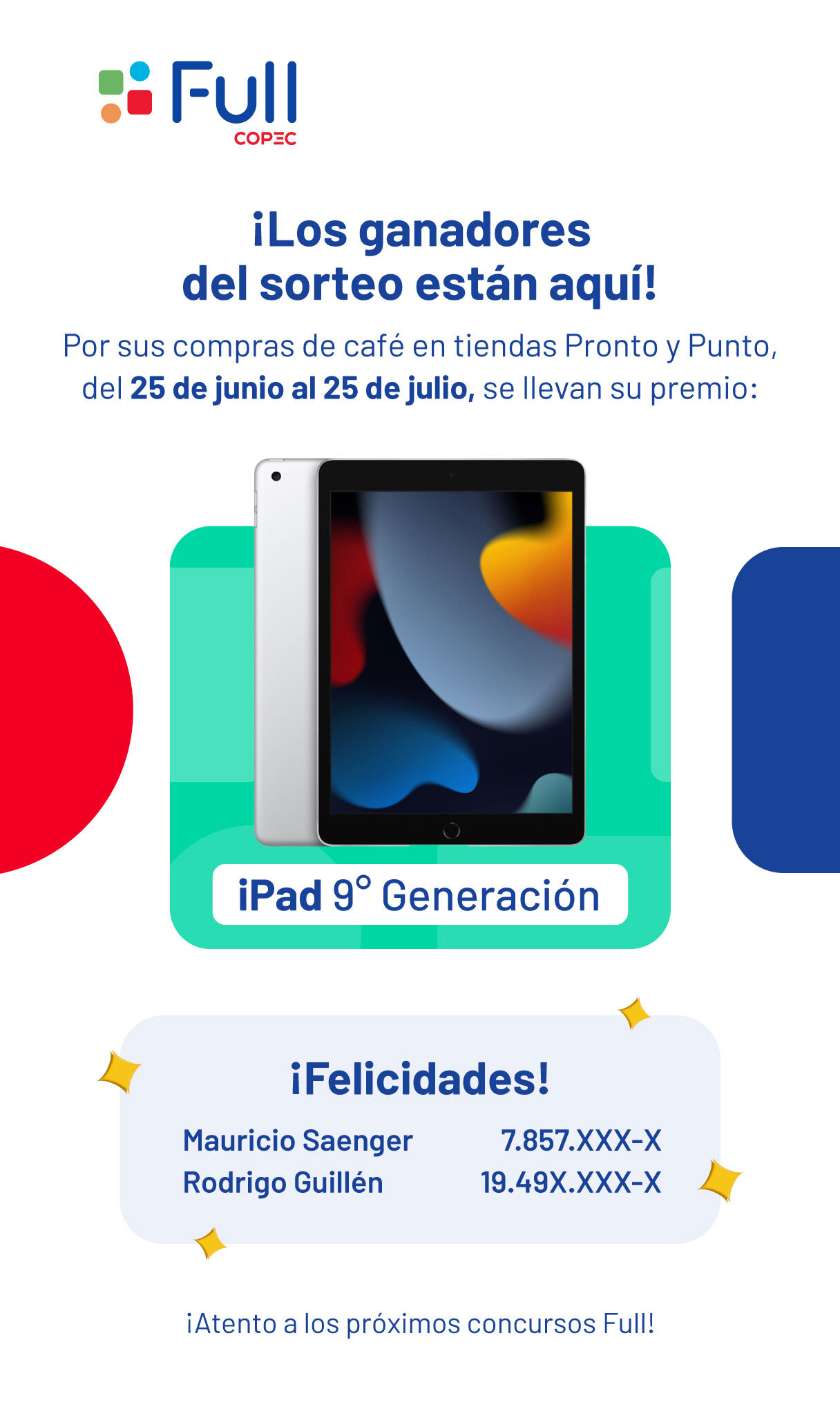 Listado Sorteo IPAD 2024
