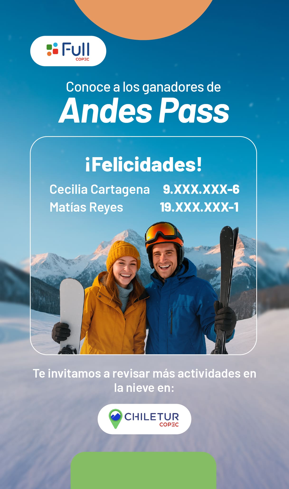 Ganadores full + Chile tur